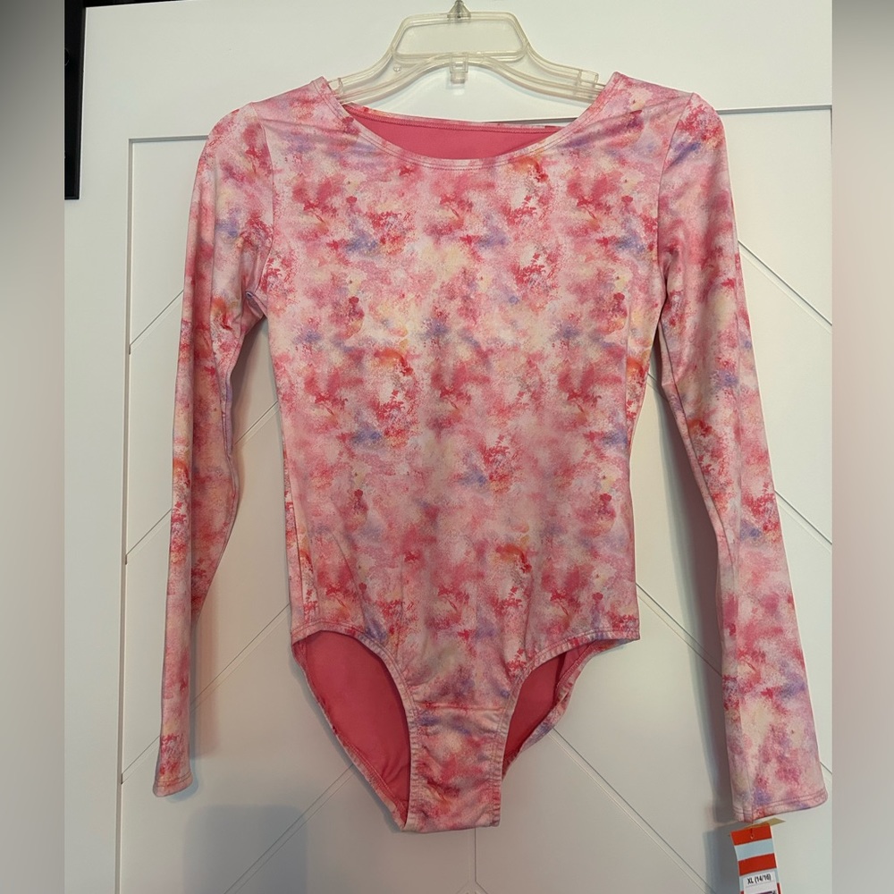 Gymnastics long sleeve leotard
